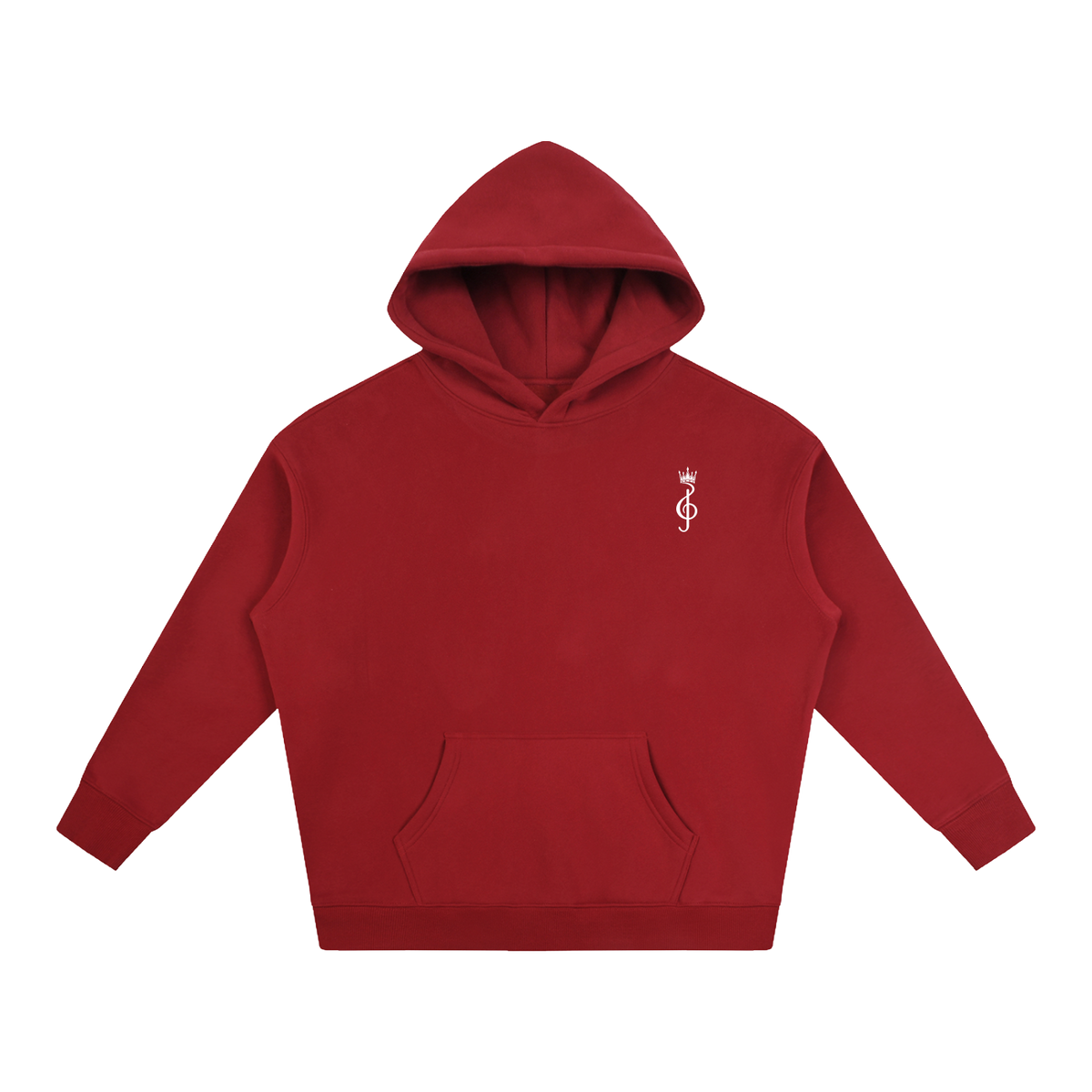 Red Hoodie Front Tight