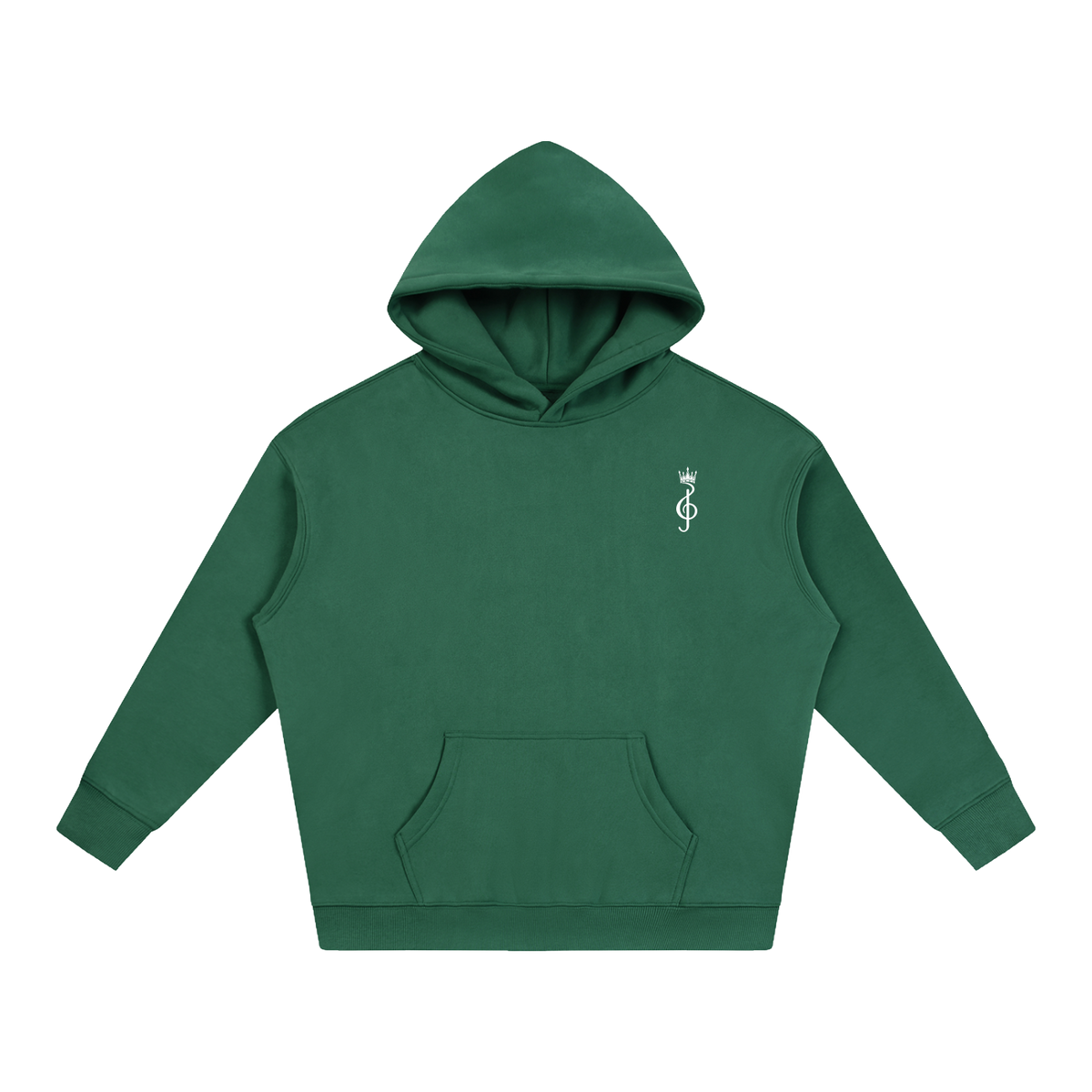 Green Hoodie Front Tight