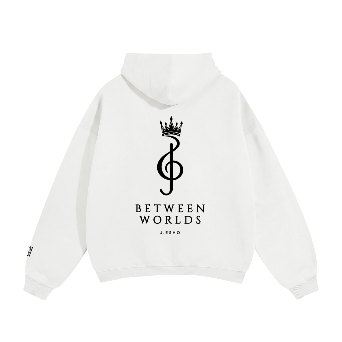 White Hoodie Back Loose