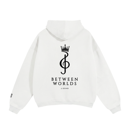 White Hoodie Back Loose