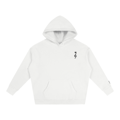 White Hoodie Front Tight