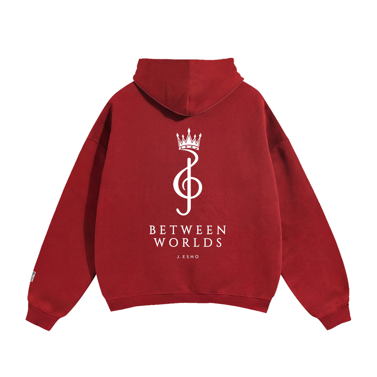 Red Hoodie Back Loose